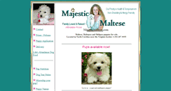 Desktop Screenshot of majesticmaltese.com